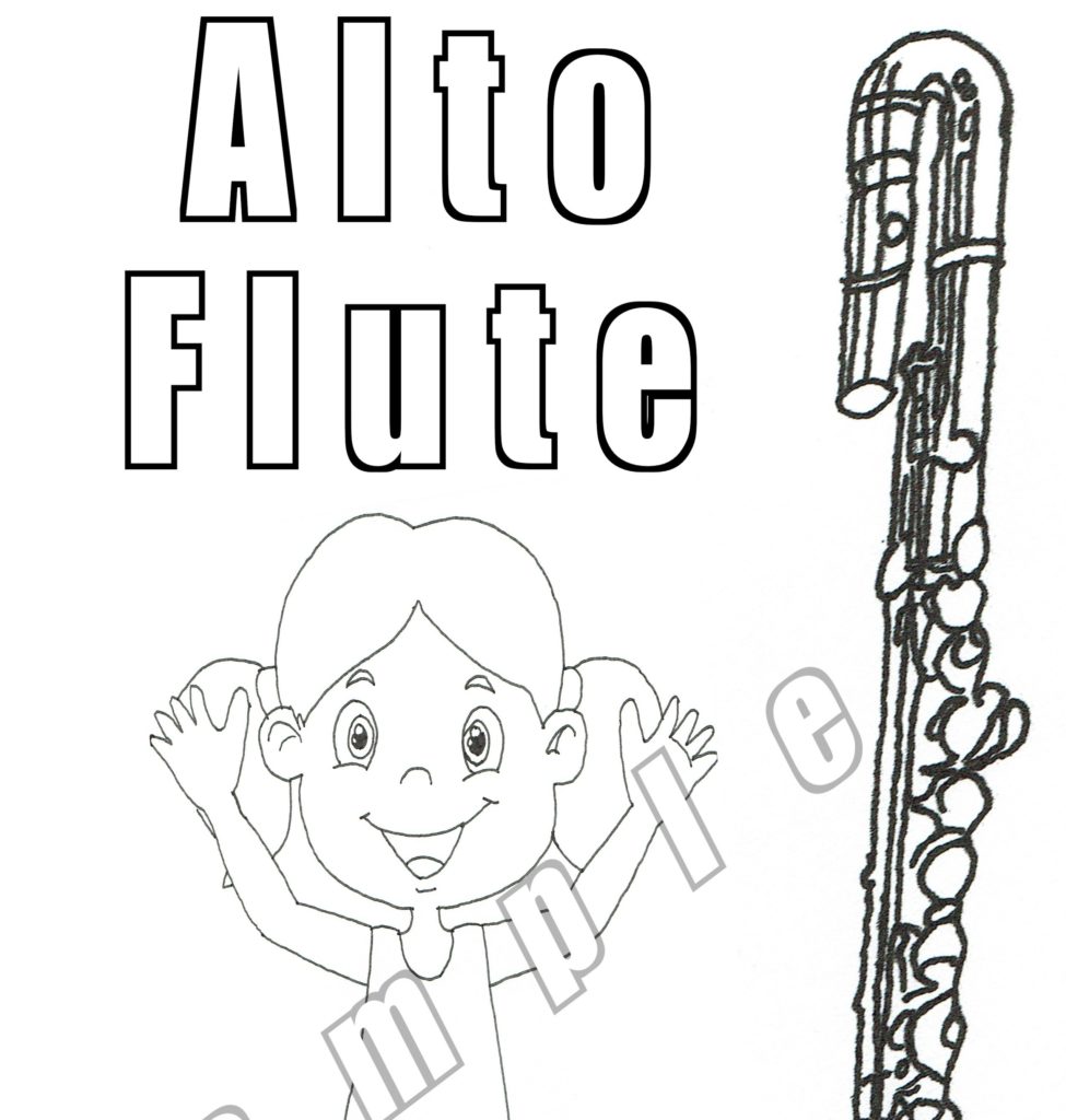 20 Flute Coloring Pages (Digital Download) – JDW Sheet Music